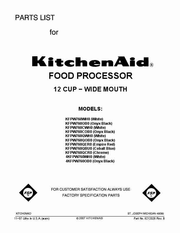KitchenAid Blender KFPW760CWH0-page_pdf
